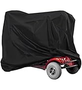 Mobility Scooter Storage Cover Waterproof, Wheelchair Storage Cover for Travel 3&4 Wheels Electri...