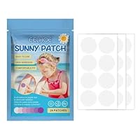 24 Pcs UV Stickers for Sunscreen, Sun Cream Stickers to Reapply, Waterproof UV Detection Stickers, UV Detection Reminder UV Patch for Kids Adults Waterproof Patches Sunscreens and Tanning Products