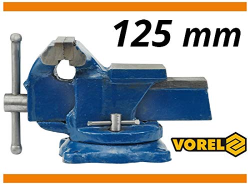 Morsa Da Banco Girevole 125mm - Per Lavori Di Precisione, Officina E Fai Da Te