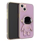 Ajustement parfait : support de téléphone pour bureau, support de téléphone portable créatif astronaute avec une coupe précise vous permet de maximiser la fonctionnalité de votre téléphone, avec un accès à tous les boutons et ports à travers la coque.