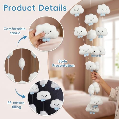 Image of HASTHIP Plush Star Bow Door Curtain Hanging Room Decoration