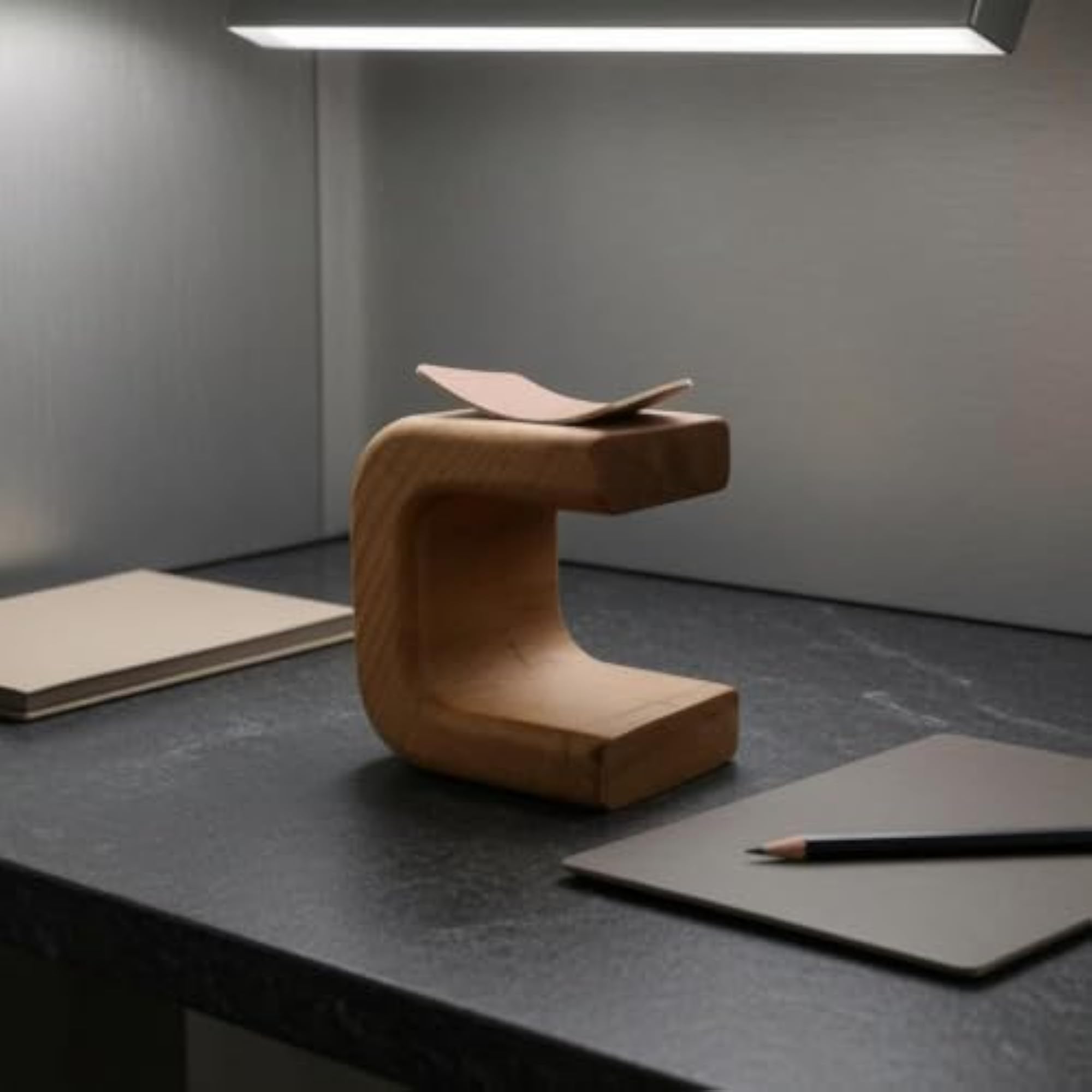 Padded Top Wooden Watch Stand, Solid Wood Design