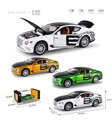 Image of Invite Enterprise DieCast Zinc Alloy 1 /24 Scale Bentlley Continental GT Coupe with for Openable Doors,Working Headlights & TailLights【Colors as Per Stock】