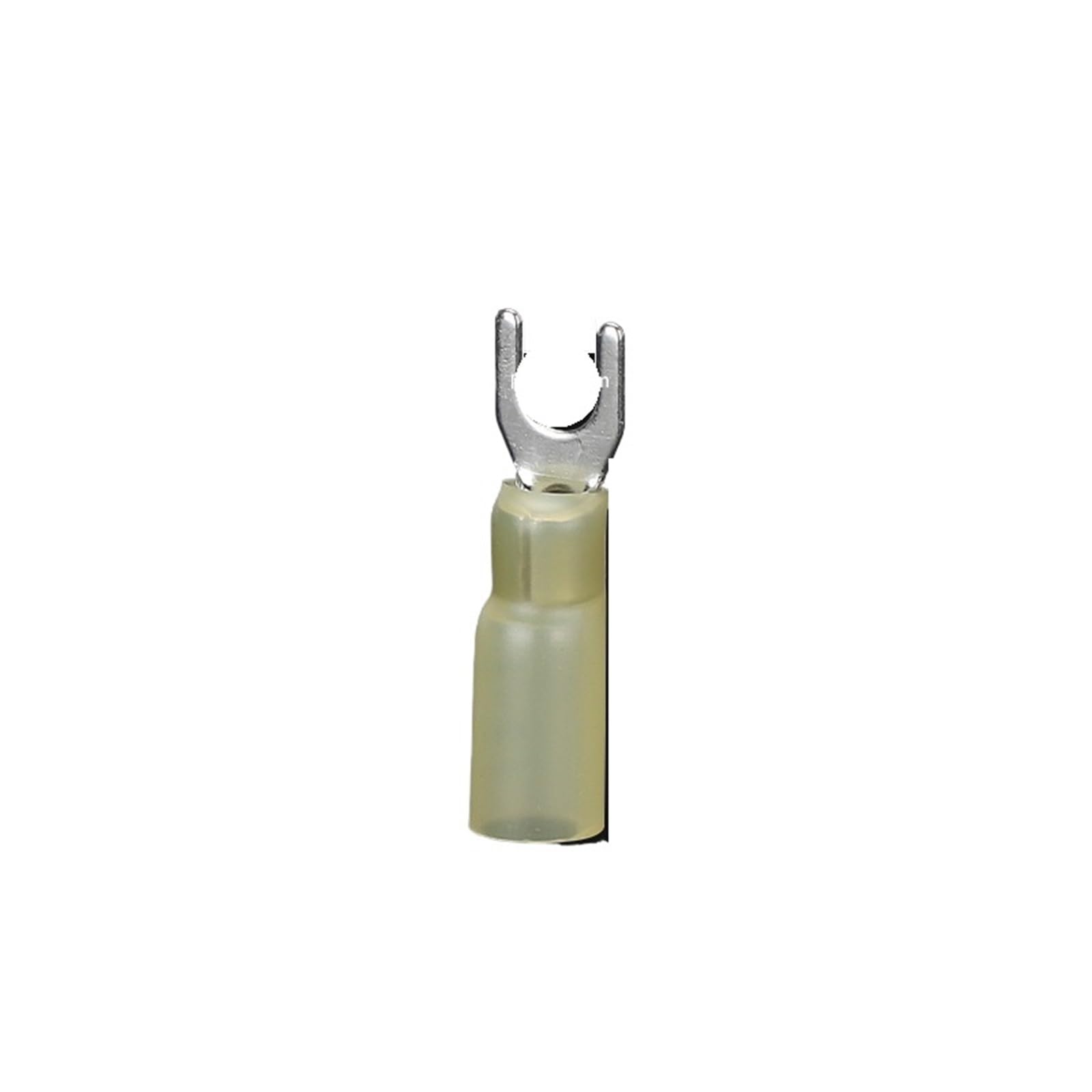 Umexidra Sv5.5-5Yellow 100Pcs Ring Insulated Wire Connector, U Forked Insulated Heat Shrink Crimp Terminal Connector Copper Multicolor 50/100 Pcs(Sv5.5-5Yellow 100Pcs)