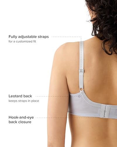 Image of Wacoal Women's Retro Chic Unlined Mesh Full Coverage Underwire Bra, 855186