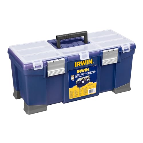 Irwin Caixa Organizadora Plástica, 22 Pol, Ideal para Organizar e Transportar Ferramentas, Modelo IW