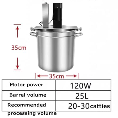 Electric Jam Mixer, Pot Stirrer Mixer, Stainless Steel Automatic Mixer Machine with Blade Mixing Scraper, for Soup Chili Sauce Beverage Jam Porridge