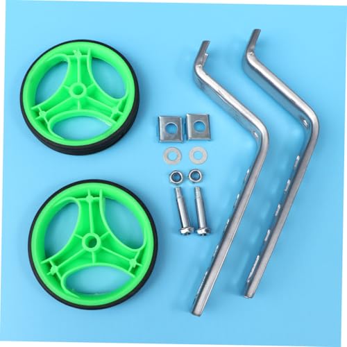 Set de Ruedas de Entrenamiento para Bicicleta HEMOTON con Ruedas Auxiliares Silenciosas de 12 Pulgadas y Soporte Verde, Accesorios de Equilibrio para Niños y Bicicletas, Adecuado para Bicicletas de 12 a 20 Pulgadas miniatura 6