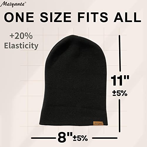 Beanie Hats for Men & Women - Warm Stocking Caps for Men & Women, Cuffed Knit Thermal Hats, Gift for Him & Her - Image 3