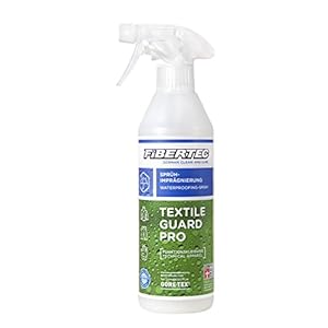 Fibertec Textile Guard Pro, leistungsstarkes Imprägnierspray für synthetische Stoffe, Outdoorbekleidung mit und ohne…