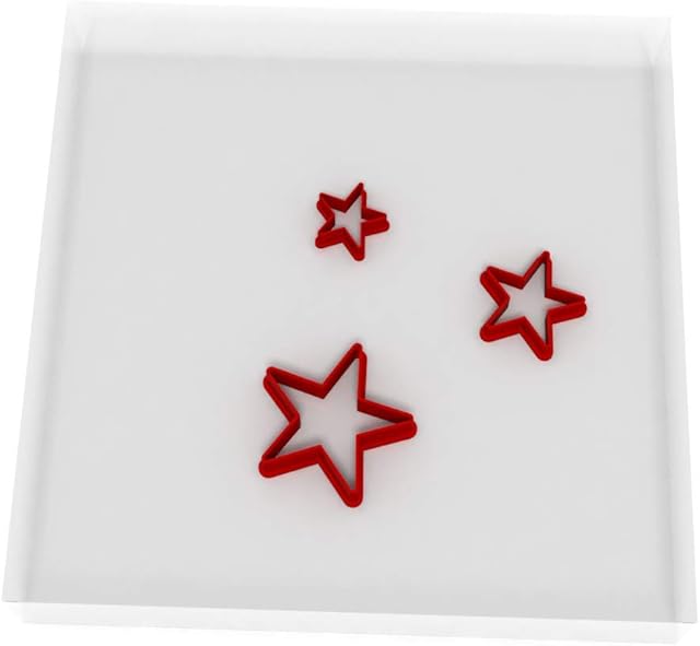 Mini/Tiny Star Set of 3 Value Fondant Cutter 1.5CM + 2CM + 3CM 2