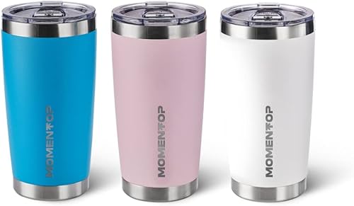 Miniatura 4 de Vasos aislados para bebidas y cócteles, 24 horas frías y 12 horas calientes, sin BPA, sin condensación, acero inoxidable de grado profesional, a