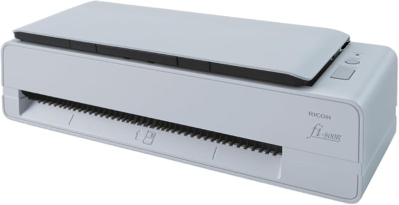 RICOH fi-800R Ultra-Compact, Color Duplex Document Scanner | Dual Auto Document Feeders (ADF)
