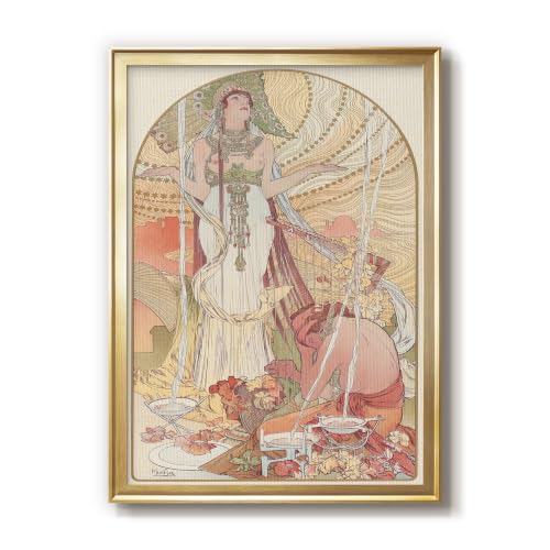 Alphonse Mucha | Incantation Salammbo | Gold Framed Art Work | GAL101