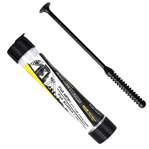 Mikado Carp Filet fin PVA de 5 m de long - 44 mm - En tube de 44 mm - Avec bouchon, maille fine PVA - Résolution de 30 à 40 secondes à une température de l'eau de 8 °C Cover