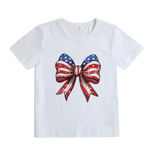 Image of Mommy and Me 4th of July T-Shirt Mama Mini Party in The USA Shirt American Flag Bow Tees