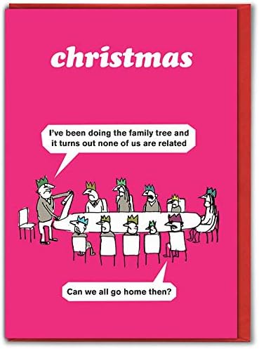 Modern Toss Official Funny Christmas For Cards Husband Wife -'Christmas Cheer Bottle Of Wine' - Xmas Cards For Men Women Mum Dad - Sold By Brainbox Candy