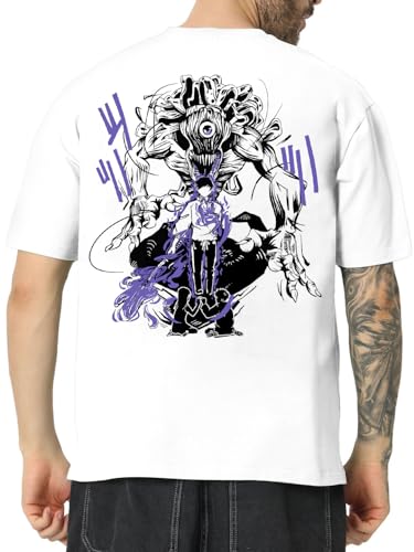Image of ComicSense.xyz Unisex Anime Oversized Heavy Gauge T Shirts for Men and Women, 240 GSM The Bond Printed Anime T Shirt