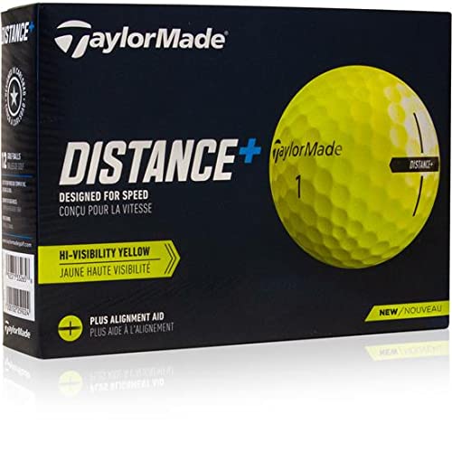 Taylor Made Distance+ Yellow Personalized Golf Balls #TOP1