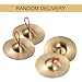 summina Mini Small Brass Hand Cymbals 5.8in Gong Band Rhythm Percussion Copper Rhythm Musical Instrument for Opera and Military Drums Performance Copper Hand Cymbal 1-pair