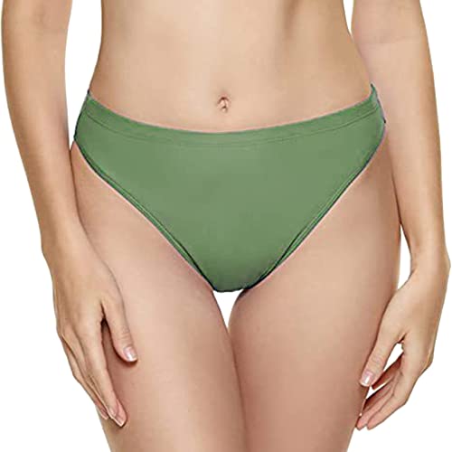 rtdgcv Lange Badeshorts Damen Frauen Vintage Print Niedrige Taille Brasilianischer Bikini Bottom Slips Brasilianischer Bikini Bottom Side Tie Tanga Baden Swimbottom Bikini Hose Mädchen