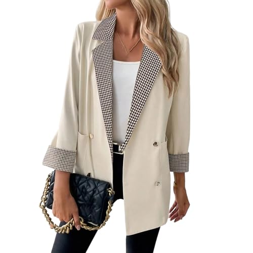 Blazer patchwork femme pour le bureau et un look élégant au quotidien