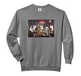Funny Cats Playing Poker Art Parody Comfort Colors Adult Sweatshirt