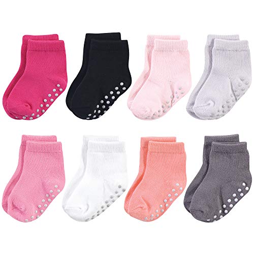 Image of Touched by Nature Unisex Baby Organic Cotton Socks with Non-Skid Gripper for Fall Resistance