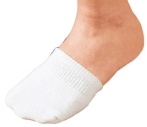 Toe Socks 2 Pair, White, One Size