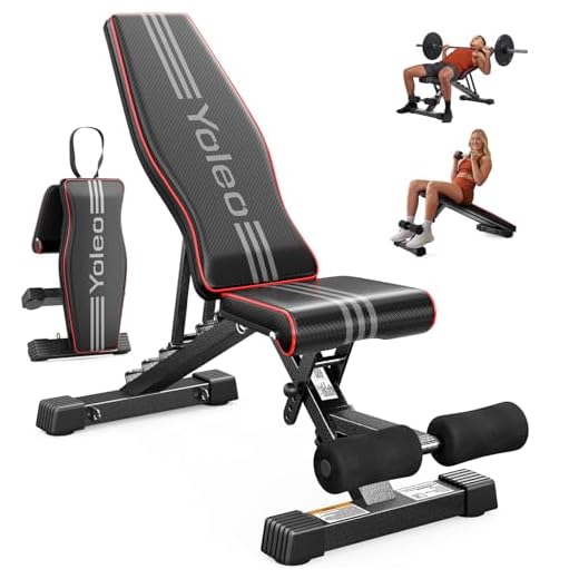 Yoleo Adjustable Weight Bench for Home Gym