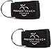 Perfect Peach Athletics Ankle Straps for Cable Machines (Black, Two Pack)