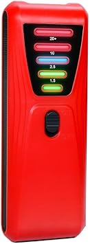 Geiger Counter, Portable Digital Dosimeter High Sensitivity Geiger Counter Nuclear Electromagnetic Radiation Detector Monitor(Red)