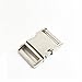 1-Inch Silver Color Heavy Duty Metal Side Release Buckles (Pack of 5Pcs) by DGQ