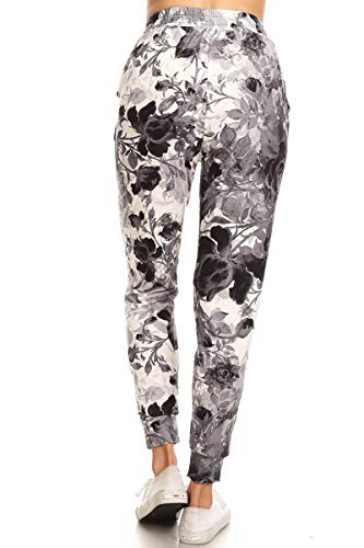 Leggings Depot Calça jogger feminina de cintura alta com estampa popular (P-3X) BAT1, Feitiço de amo