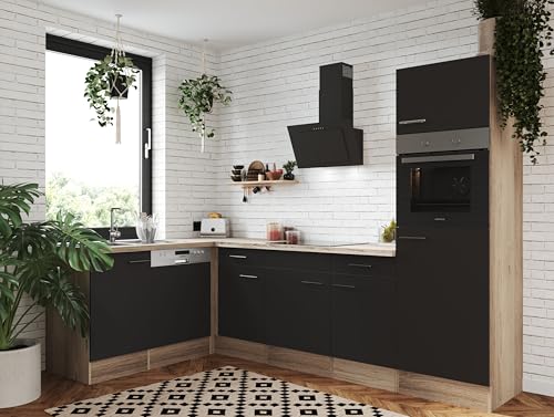 Respekta Dunstabzugshaube kopffrei / Dunstabzugshaube schräg 60 cm / Metallgehäuse mit Glasschirm in Schwarz / Abluft - und Umluftfunktion / CH33060SB / B / 51 – 63,5 dB