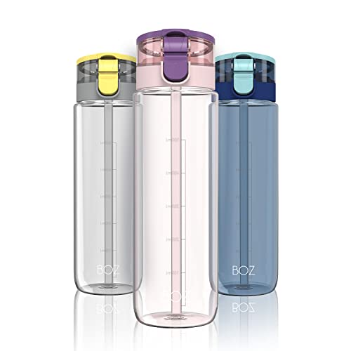 BOZ Borraccia con Cannuccia 600 ml, Rosa