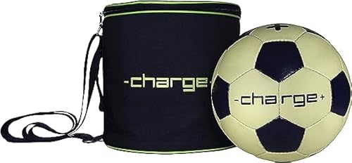 CHARGEBALL The Original Soccer PRO Kit | Premium Glow in The Dark Soccer Ball - Size 5, w/LED Chargebag, Charge in 20 Seconds for Teen Adult Sport Enthusiast Athlete