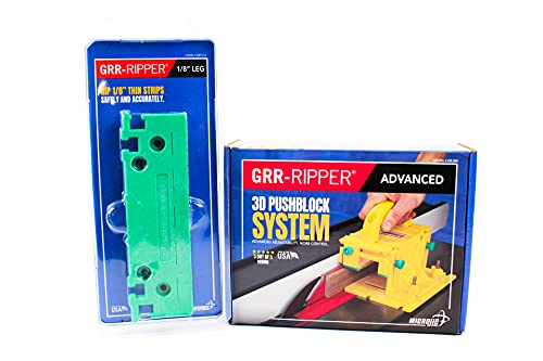 Microjig Grr-Ripper GR-200 Gripper Tm 200 Advanced System With 1/8 Leg, Green