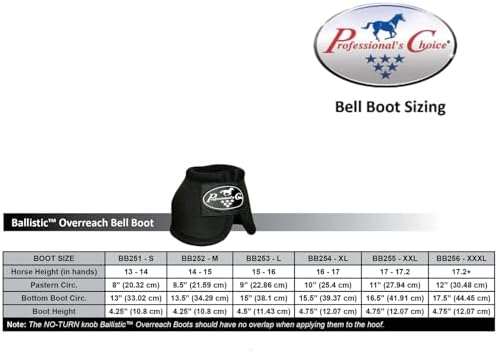Professional's Choice Ballistic Overreach Bell Boots for Horses | Superb Protection, Durability & Comfort | Quick Wrap Hook & Loop | Sold in Pairs | Medium Wine - 1