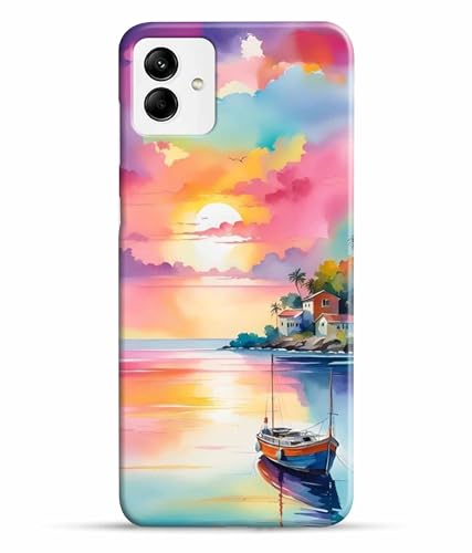 Image of Printed Hard Back Case Cover & Compatible for Samsung Galaxy M13 5G | Samsung M13 5G | Nature Painting Art (Multicolor) - D1180