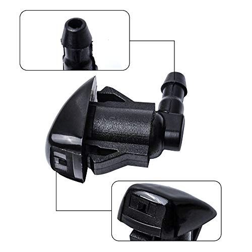 Otuayauto Front Windshield Washer Nozzles - Replacement For 04-10 Toyota Sienna | Corolla | Solara | Tundra - Replaces Oem #: 85381-Ae020, Spray Jet Kit (Pack Of 2) #TOP1