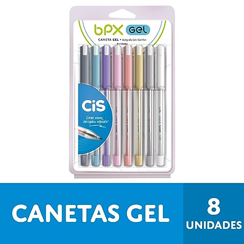 Caneta Gel Bpx 8 Cores CIS