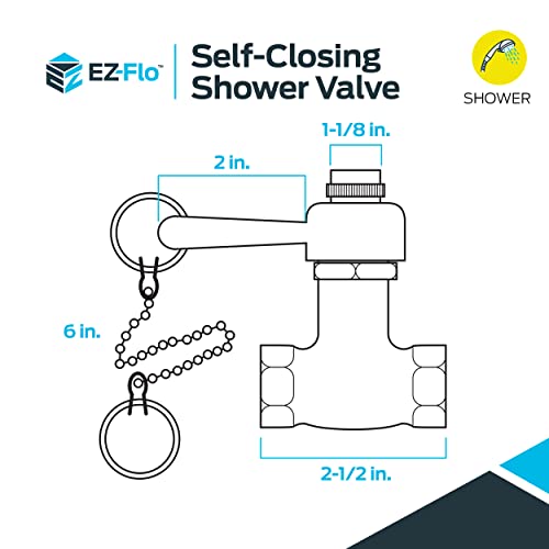 Ez-Flo Self-Closing Shower Valve, Chrome Plated, 10789 #TOP5