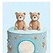 Baby Bear Cake Topper Blue Ball Cake Decor for Boy (2bears)