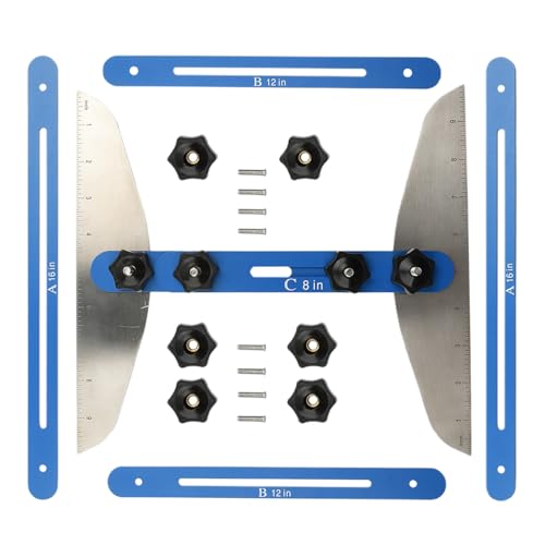Kustimantu Valores de medición de escaleras, herramienta de medición de escaleras, herramienta de medición de escaleras, herramienta multifuncional plegable ajustable de 11 a 60 pulgadas, dispositivos