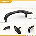 ORIVIN ABS Interior Door Pull Handle Compatible with Ford Fiesta 2011-2020 Power Windows Type Driver Left Side D2BB-5420183-1A31 Matte Black