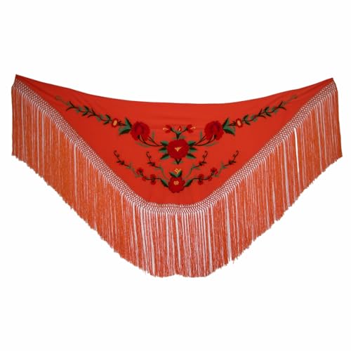 FLAMENCA SHOP Mantoncillo bordado con estampado floral