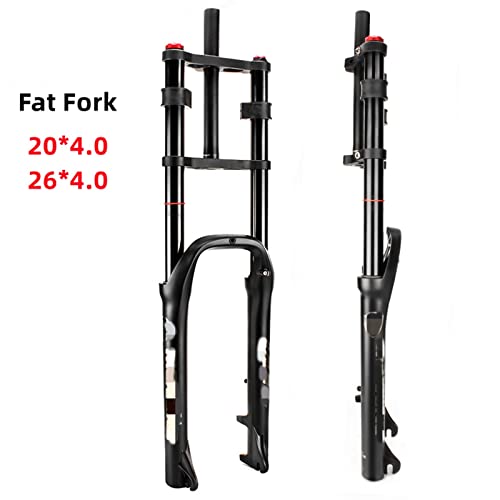 Smanni Double Shoulder Snow Bike Fat Fork 20X4 26X4 Mtb Suspension Air Fork For 20 26 Inch Beach Bicycle Moutain Bike 4.0" Tire 135Mm (Color : 20 Inch) #TOP1