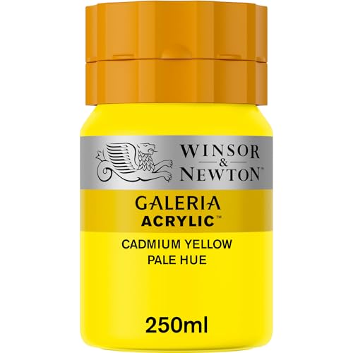 Image of Winsor & Newton Galeria Acrylic Color Tube, 250ml, Cadmium Yellow Pale Hue