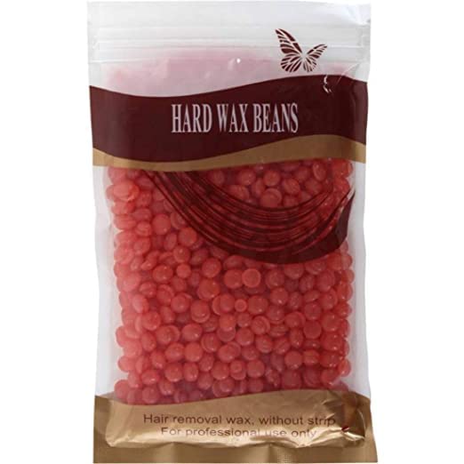 Super Marche Brazilian Hard Wax Beans For Hair Removal (100 Gram) (RED)